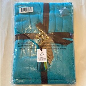 Argo Reversable Vibrant Throw Blanket  50” x 60” Pool/Citrus